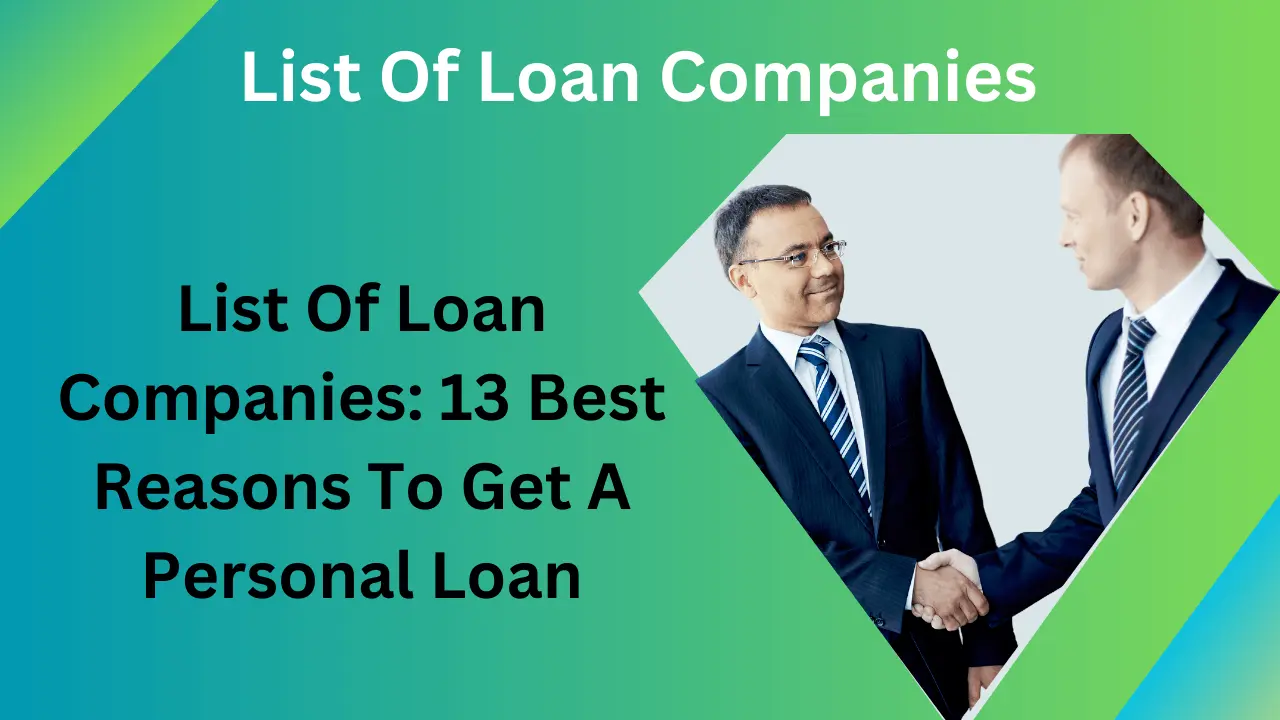 List Of Loan Companies